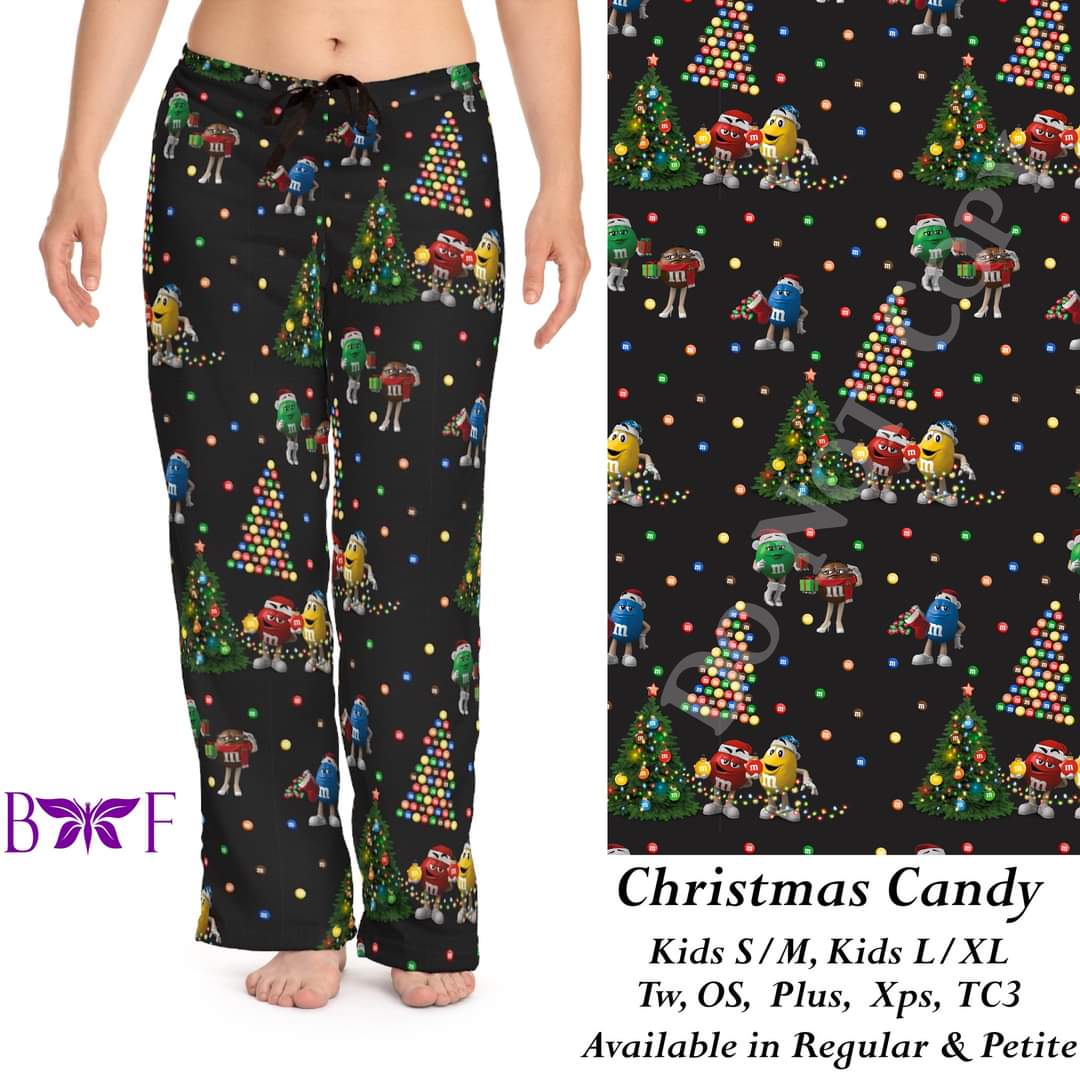 Christmas Candy leggings, Capris, joggers and loungers