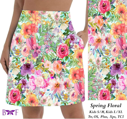 Spring Floral skort