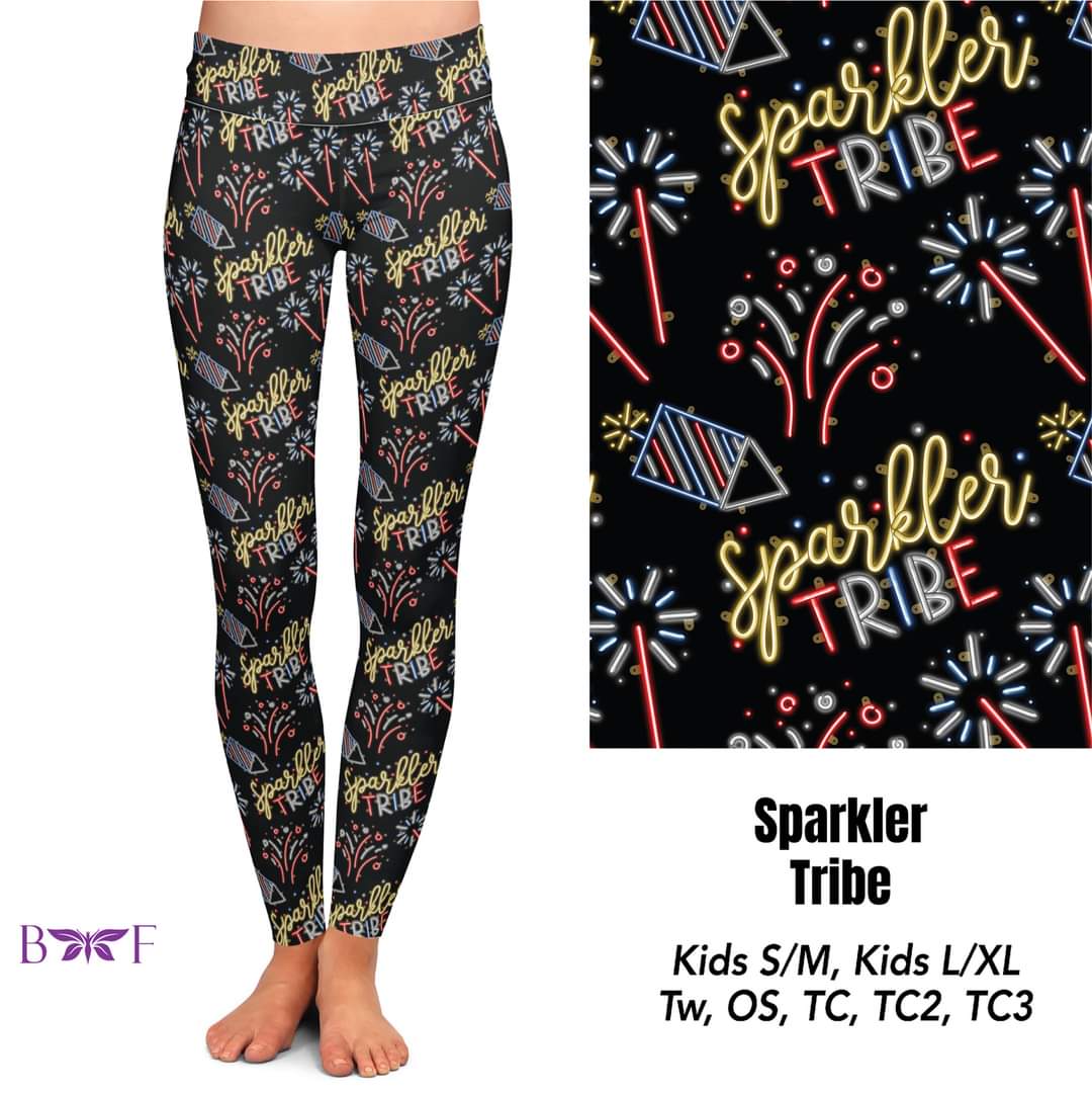 Sparkler Tribe leggings, Capris, Lounge Pants and Joggers