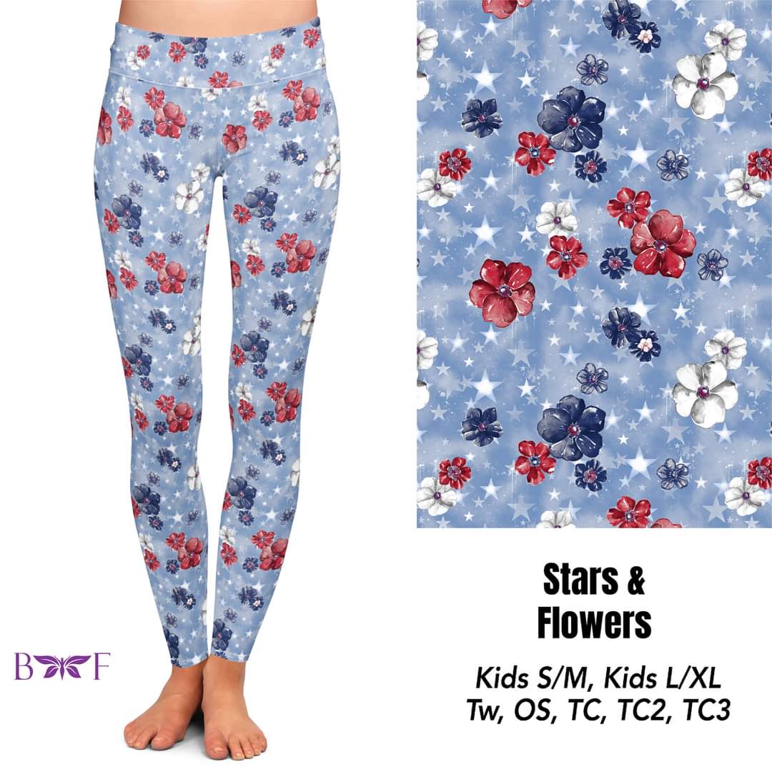 Stars & Flowers Capris