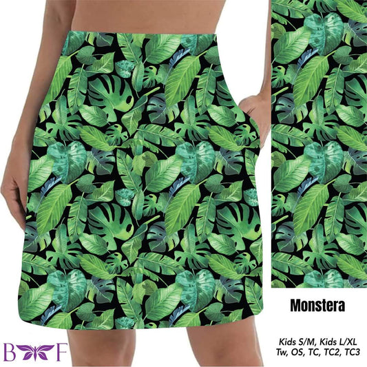 Monstera skort