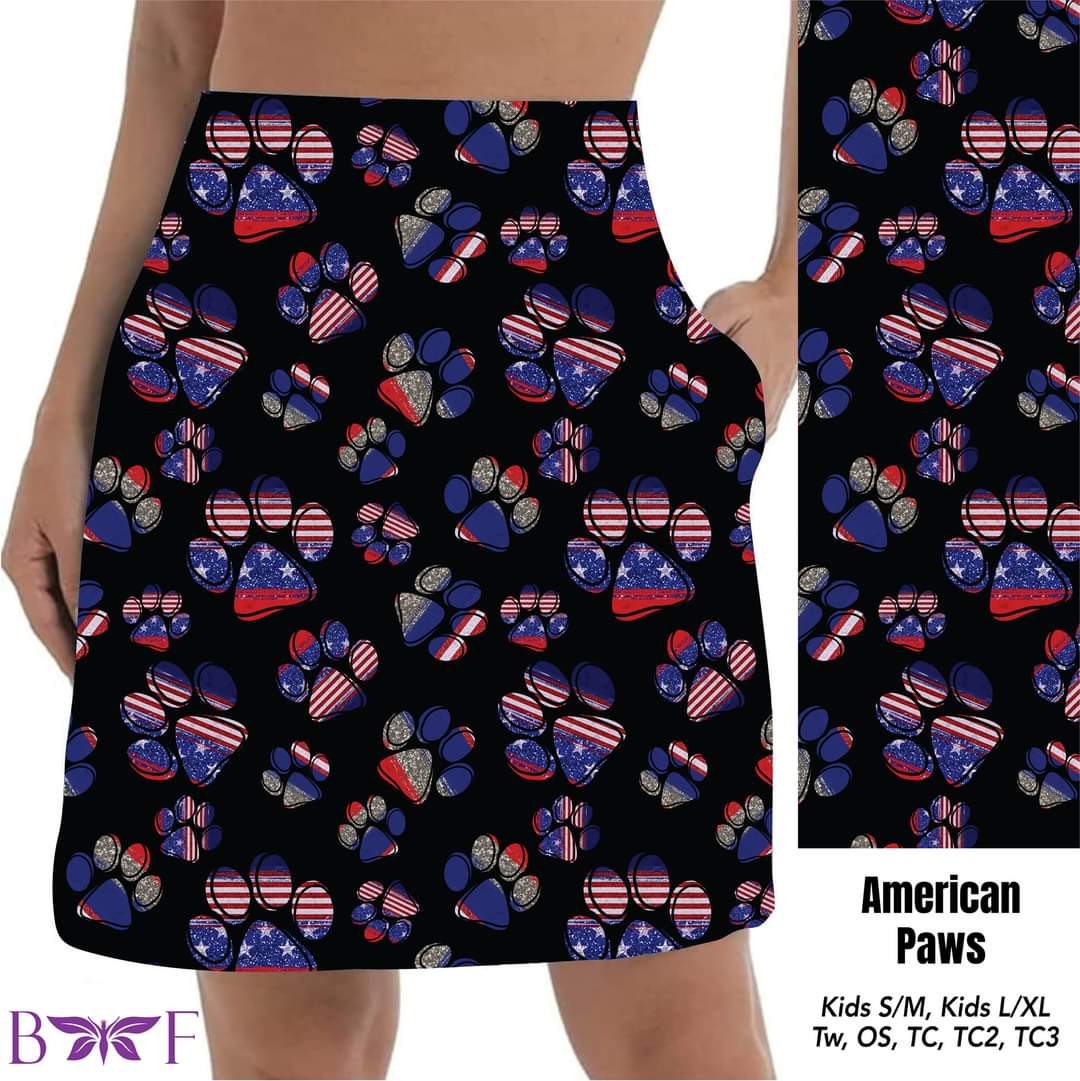 American Paw Skort