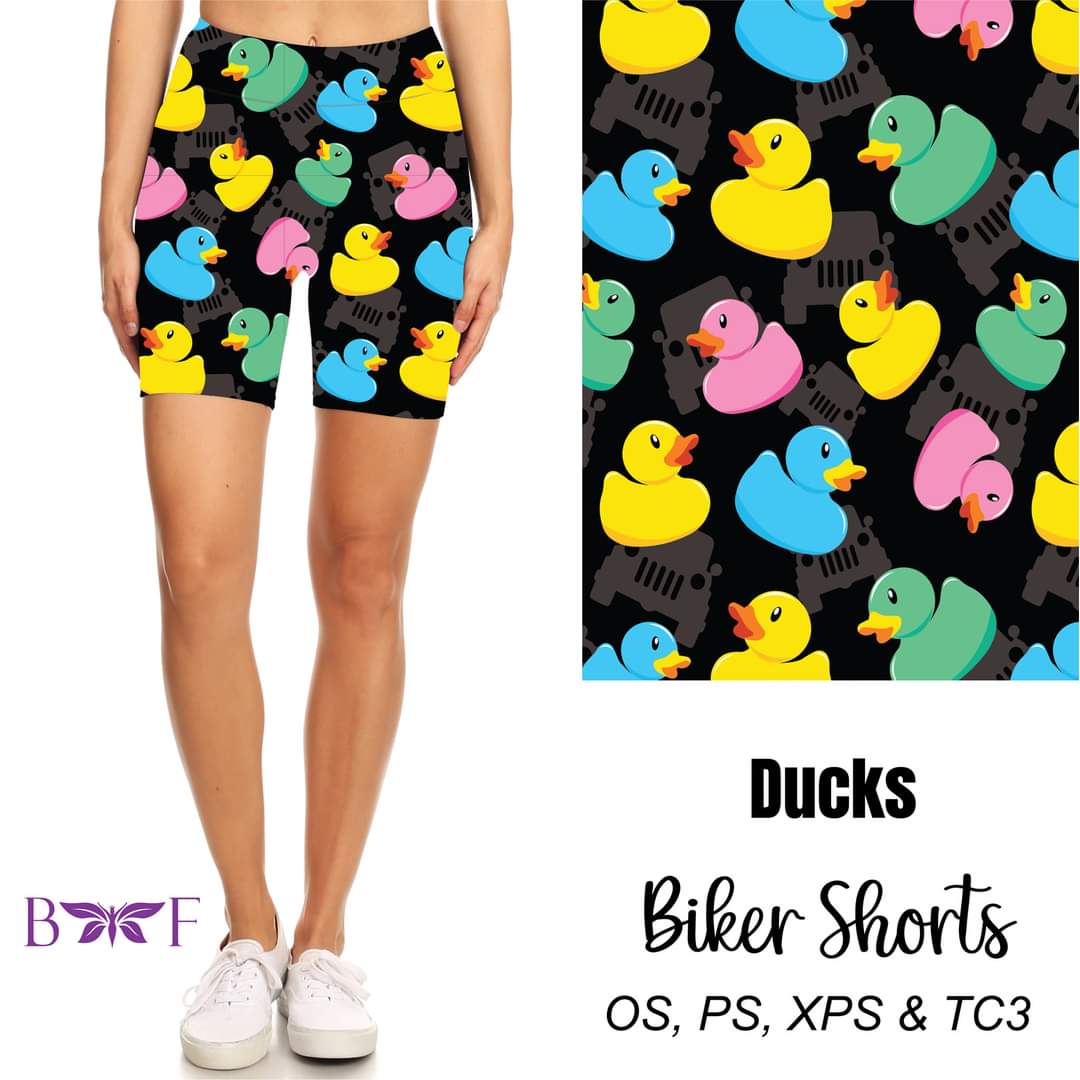 Ducks Leggings ,Capris and Biker Shorts