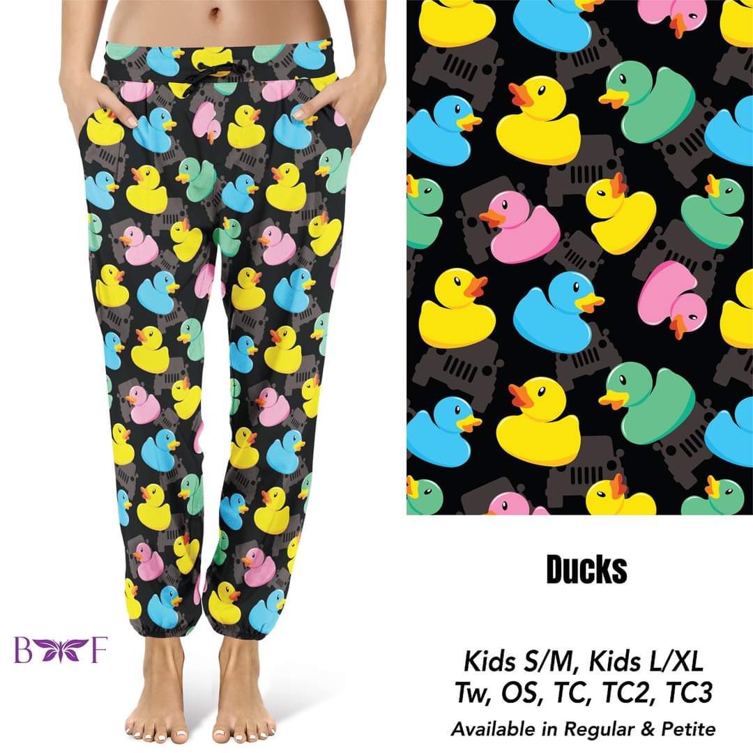 Ducks Leggings ,Capris and Biker Shorts