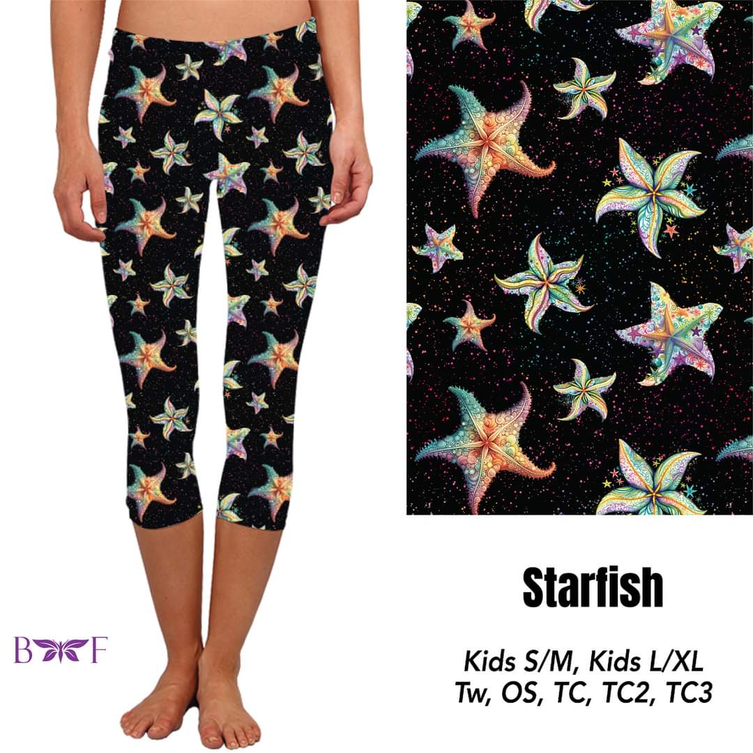 Starfish Capris and Biker Shorts