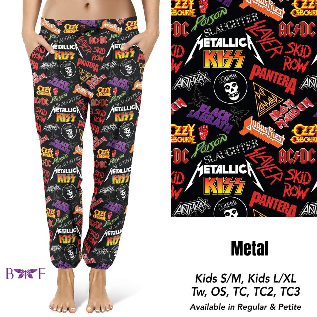 Metal Leggings ,Capris, Lounge Pants, Joggers and Biker Shorts