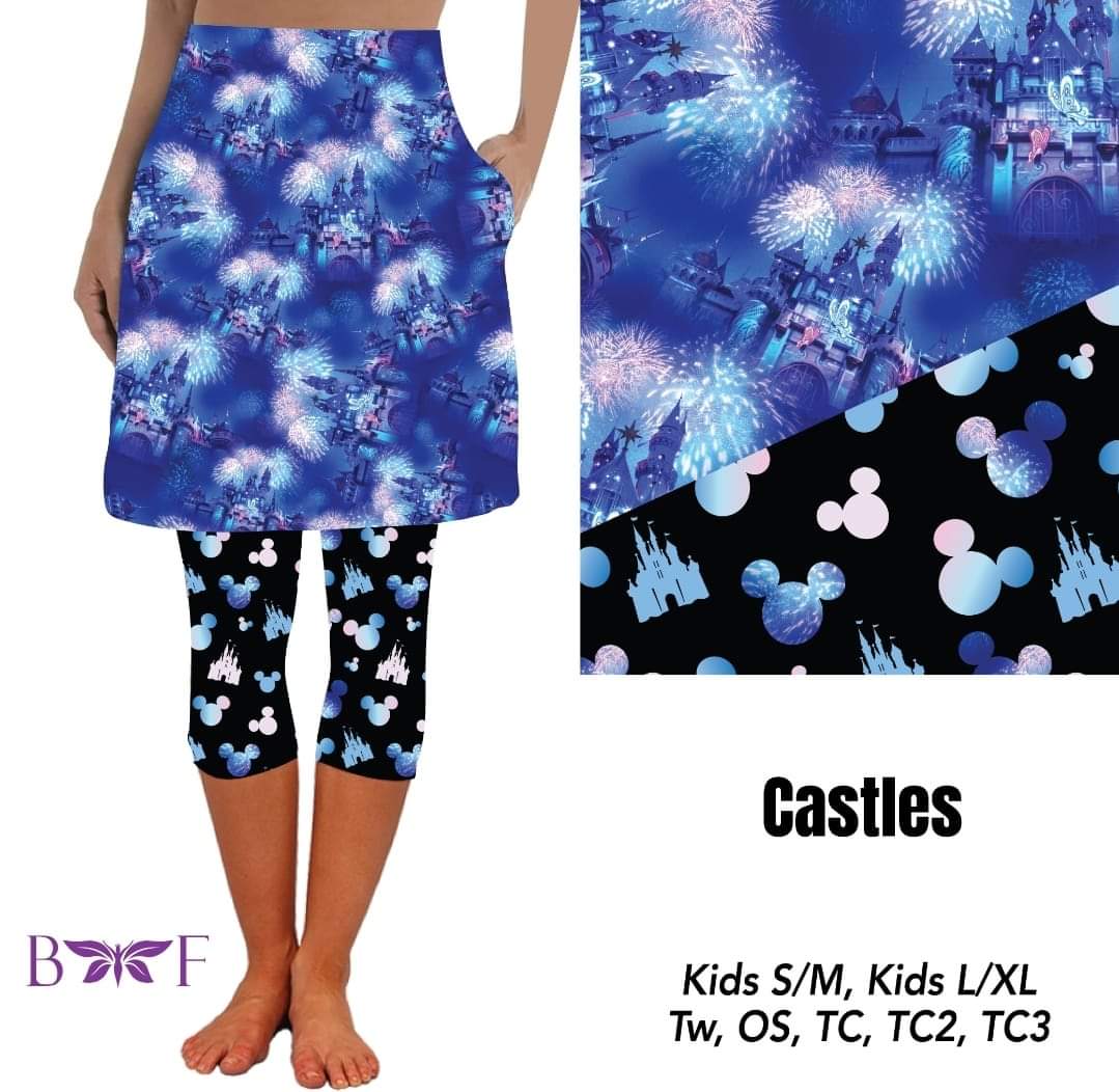 Castles skirted leggings preorder #0606