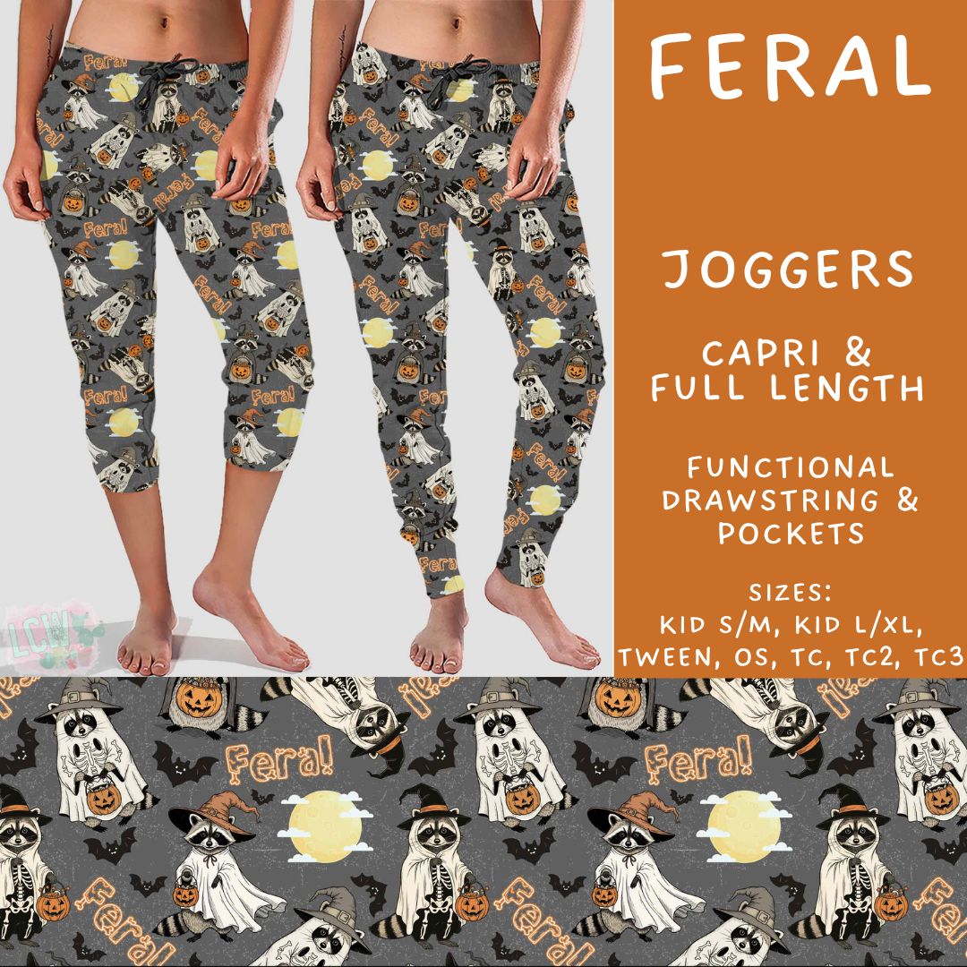 Batch #556 - Halloween 3 - Closes 7/15 - ETA mid Sept - Feral Full and Capri Length Joggers