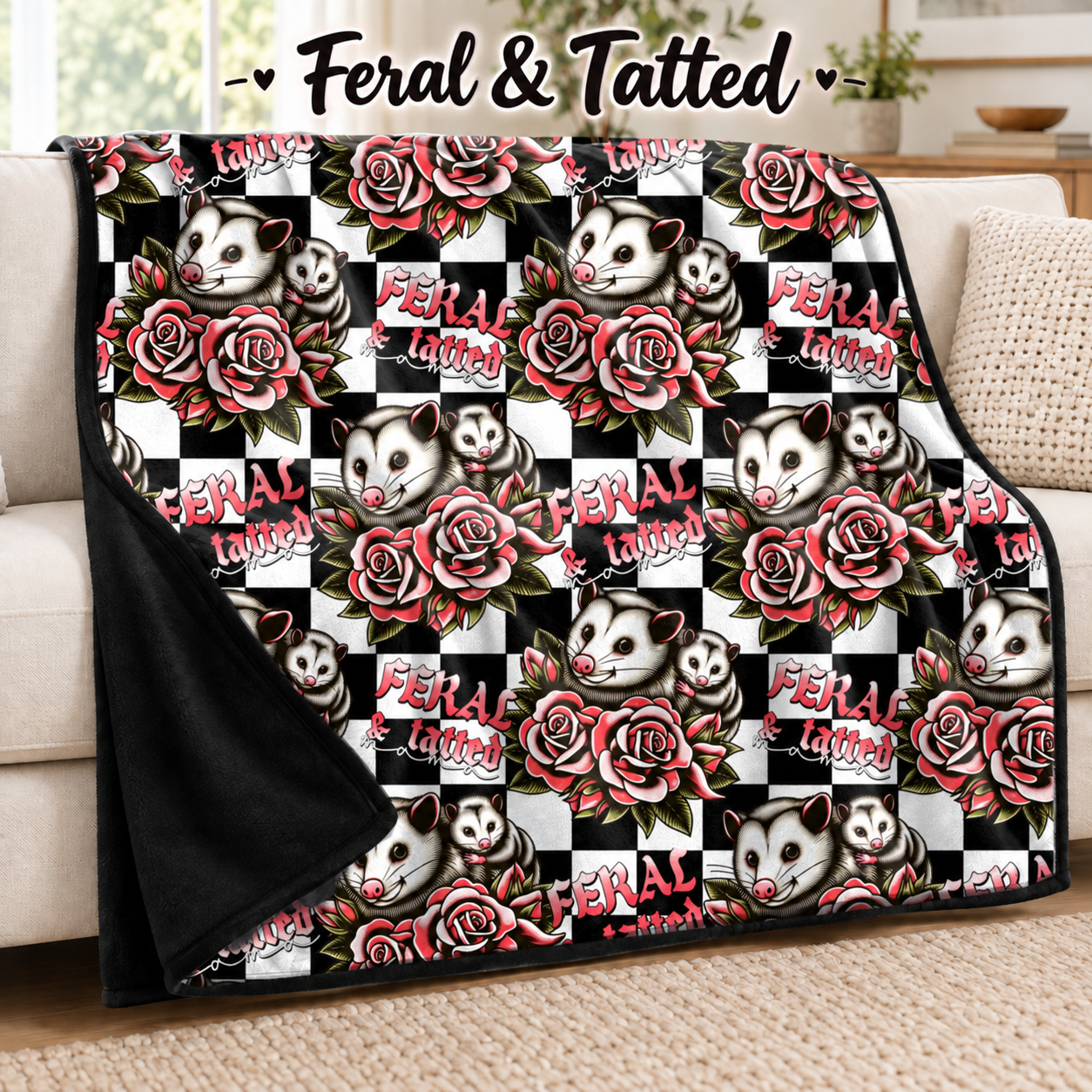 Feral & Tatted-Soft Throw Blanket 14 Run-Due 9/28