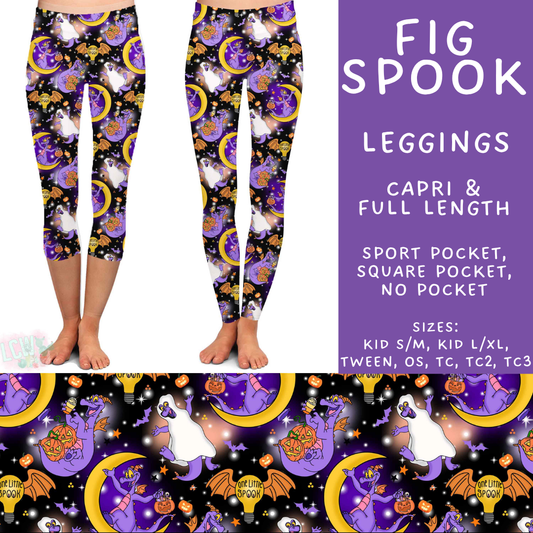 Batch #567 - Magical Character Halloween - Closes 8/10 - ETA early Oct - Fig Spook Full and Capri Length Leggings