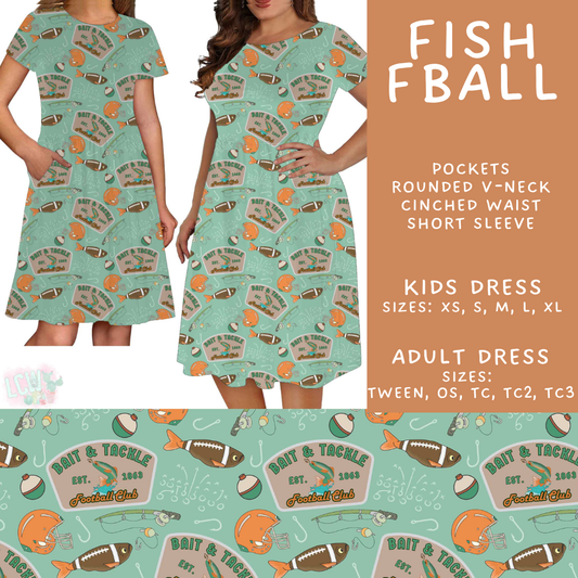 Batch #592 - Fun Run 27 - Closes 9/30 - ETA late Nov - Fish FBall Adult & Kids Dresses
