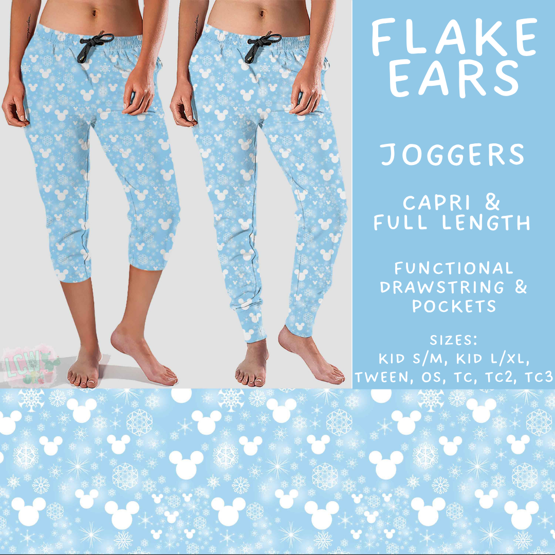 Batch #606 - Magical Character Winter - Closes 10/30 - ETA late Dec - Flake Ears Full and Capri Length Joggers
