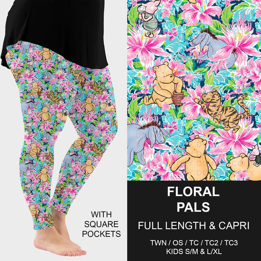 B282 - Preorder Floral Pals Leggings w/ Pockets (Closes 3/29. ETA: early June)