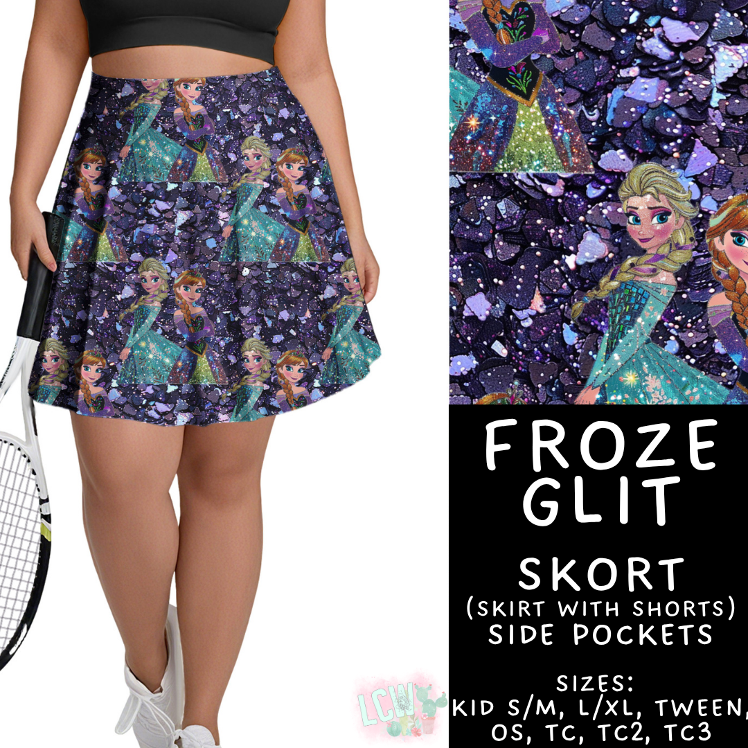 Batch #557 - Princess Glitter - Closes 7/17 - ETA mid Sept - Froze Glit Skort