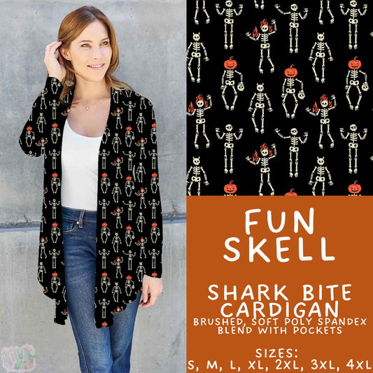 Batch #574 - HalloThanksMas - Closes 8/24 - ETA mid/late October - Fun Skell Cardigan