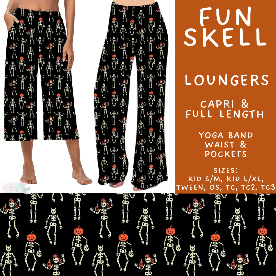 Batch #574 - HalloThanksMas - Closes 8/24 - ETA mid/late October - Fun Skell Capri and Full Length Loungers