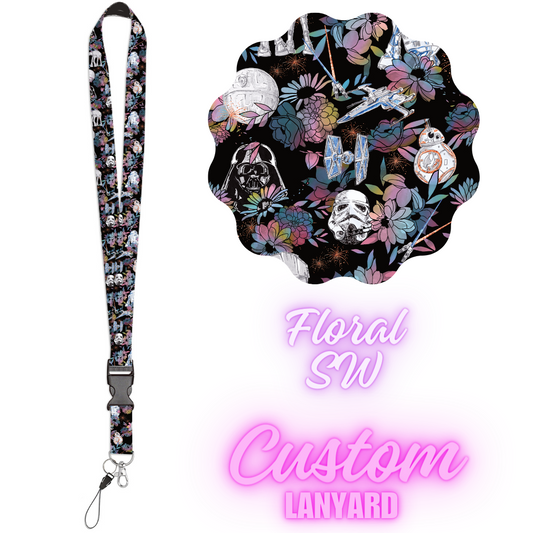 CUSTOM LANYARDS-FLORAL SW