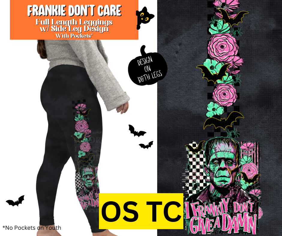 Frankie Don't Care Full Length Leggings w/ Side Leg Designs