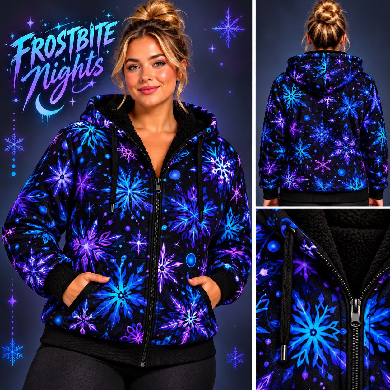 Frostbite Nights-FLEECE LINED HOODED JACKET-PREORDER CLOSING 11/9