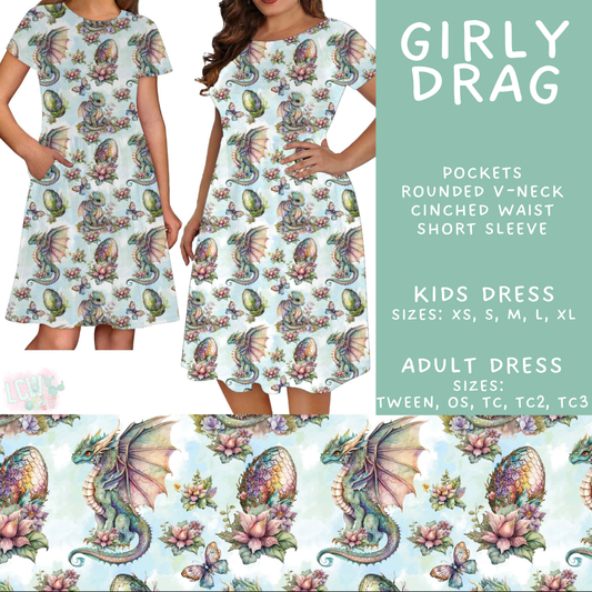 Batch #603 - September Request Run - Closes 10/26 - ETA mid/late Dec - Girly Drag Adult & Kids Dresses