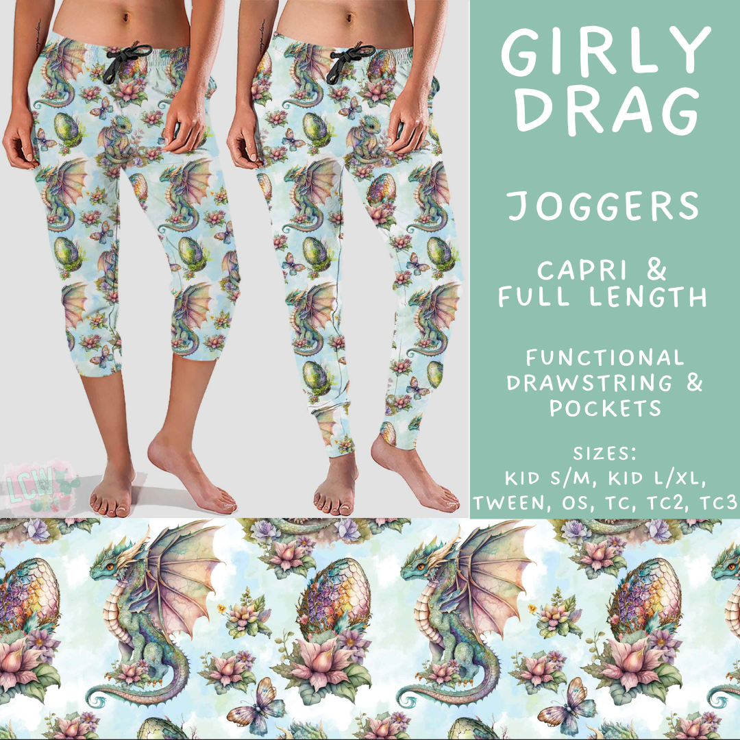 Batch #603 - September Request Run - Closes 10/26 - ETA mid/late Dec - Girly Drag Full and Capri Length Joggers