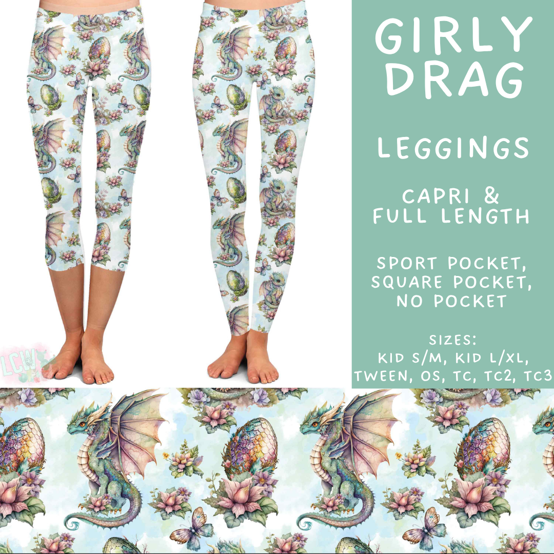 Batch #603 - September Request Run - Closes 10/26 - ETA mid/late Dec - Girly Drag Full and Capri Length Leggings