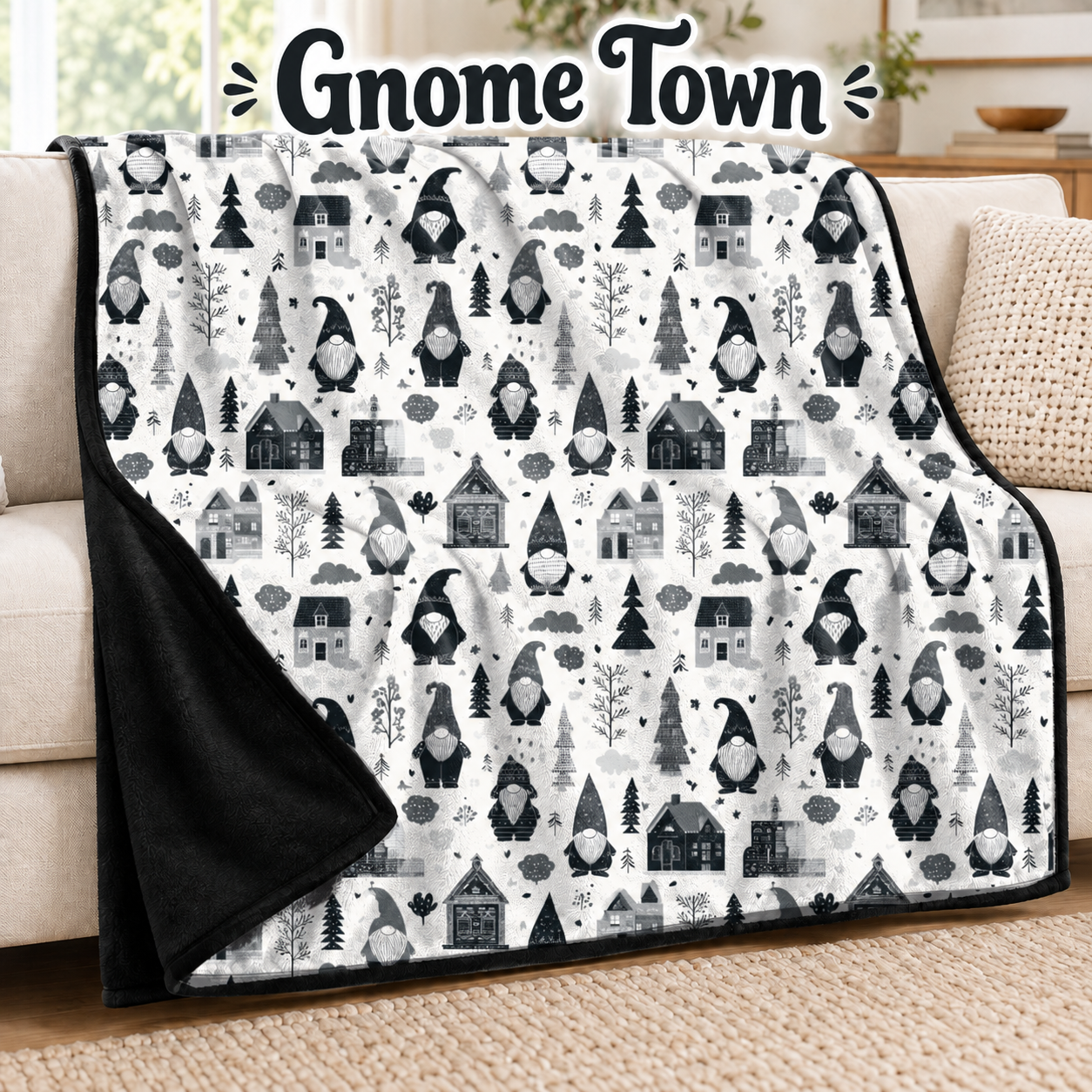 Gnome Town-Soft Throw Blanket 14 Run-Due 9/28