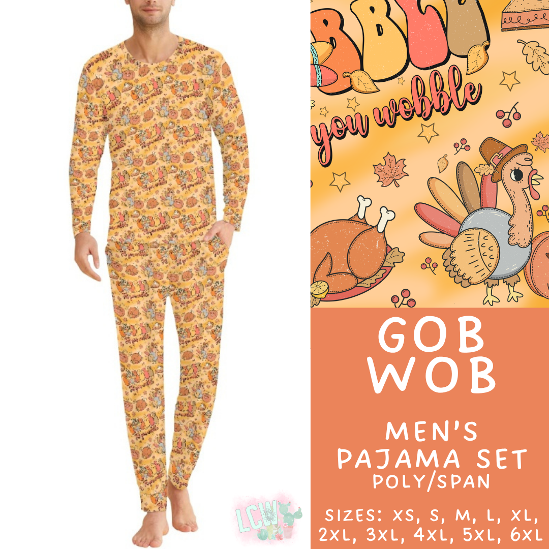 Batch #580 - Fall Family Pajamas 2 - Closes 9/4 - ETA early Nov - Gob Wob Men's Pajama Set