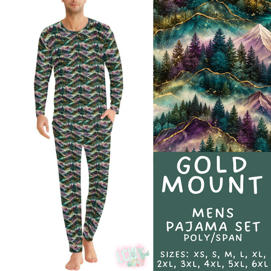 Batch #587 - Family Pajamas 2 - Closes 9/18 - ETA mid Nov - Gold Mount Men's Pajama Set