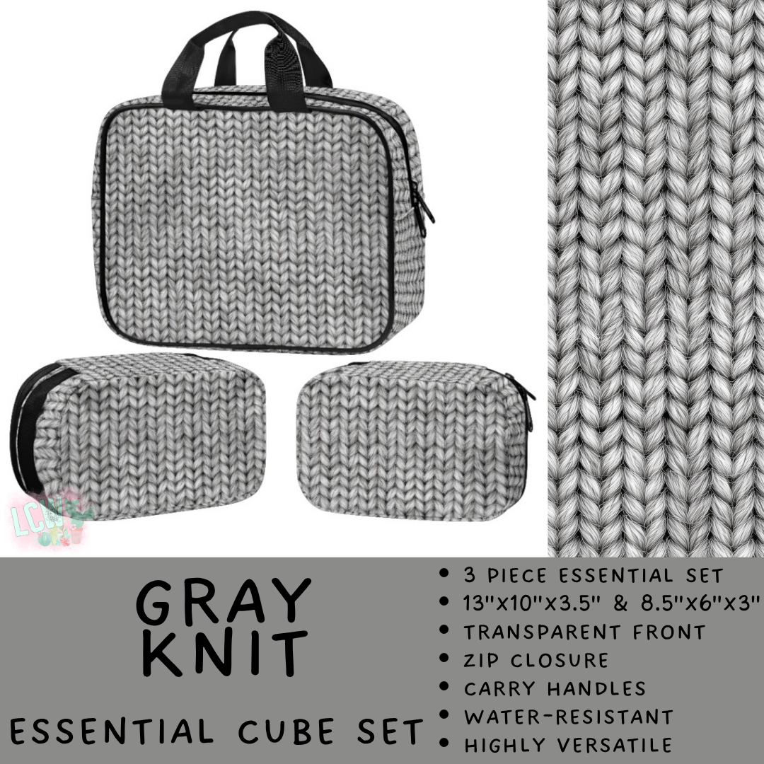 Batch #539 - Essential Cube Sets 3 - Closes 6/5 - ETA early August - Gray Knit Essential Cube Set