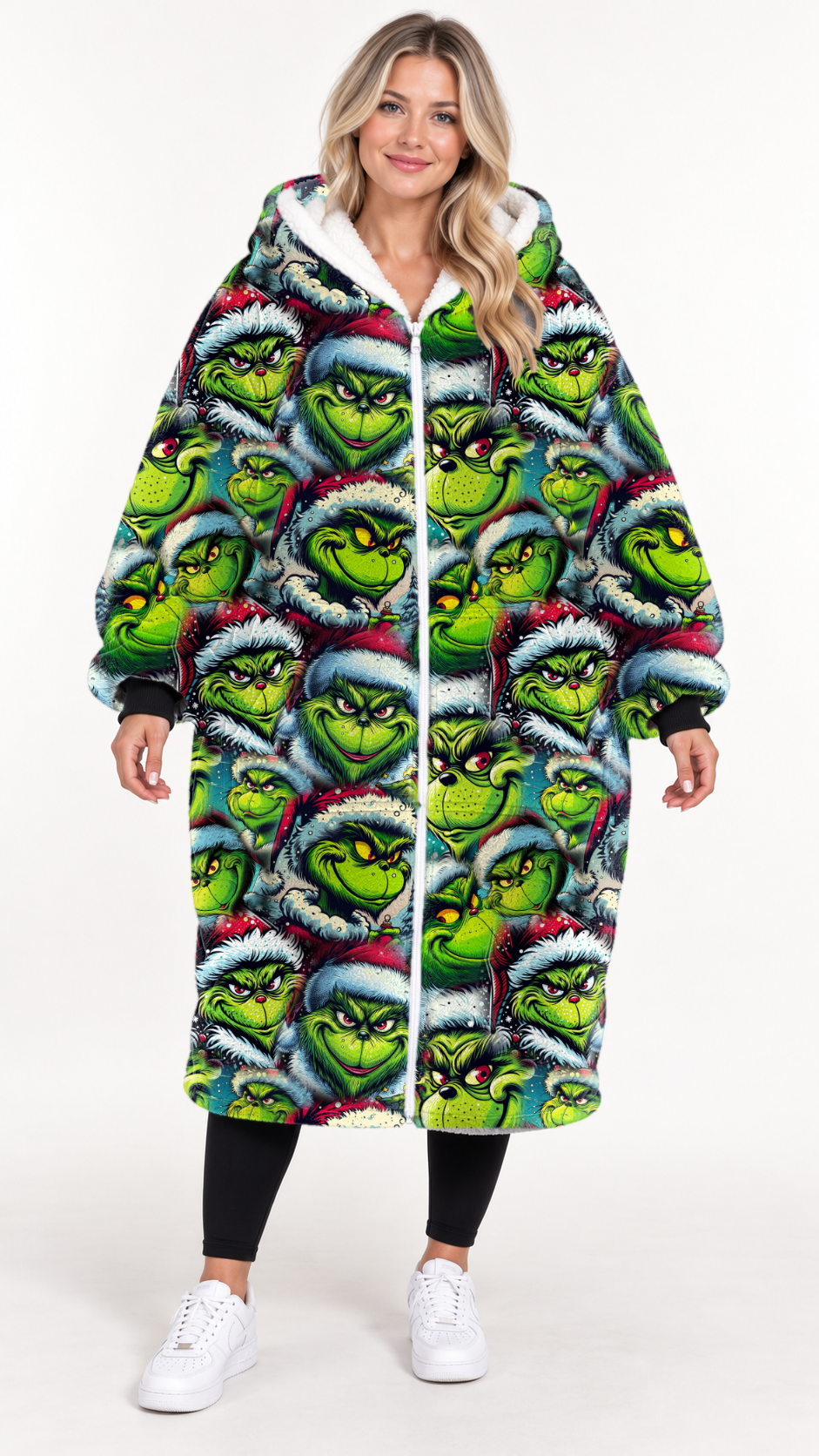 GREEN FACE-HOODIE BLANKET PREORDER-CLOSING 9/20