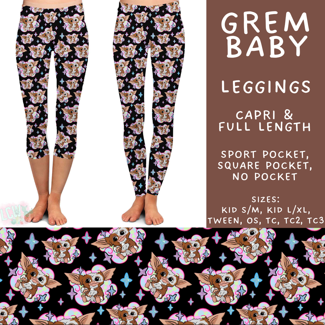 Batch #589 - August Request Run - Closes 9/23 - ETA mid/late Nov - Grem Baby Full and Capri Length Leggings