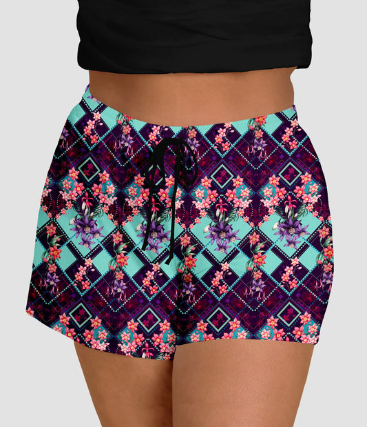 RTS - Geometric Pattern Jogger Shorts