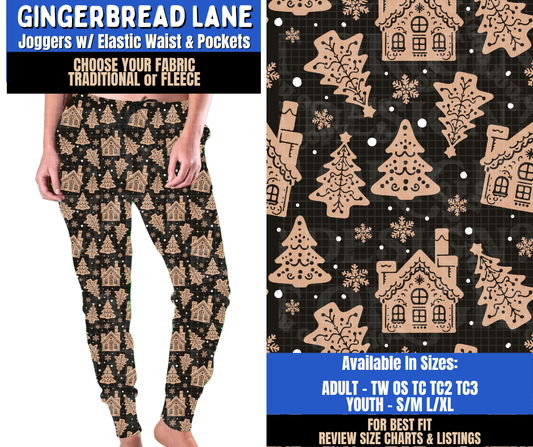 Preorder! Closes 9/10. ETA Dec. Gingerbread Lane Joggers Choose Fleece or Traditional