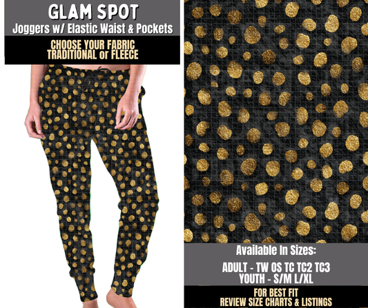 Preorder! Closes 8/3. ETA Nov. Glam Spot Joggers Choose Fleece or Traditional