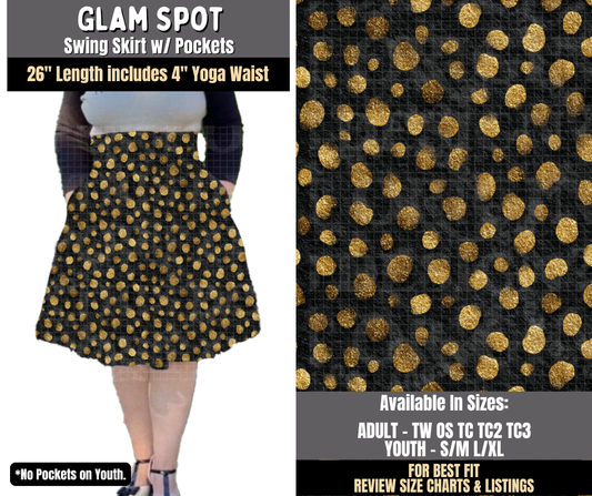 Preorder! Closes 8/3. ETA Nov. Glam Spot Swing Skirt