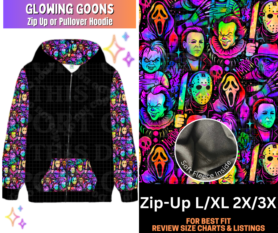 Glowing Goons Zip-Up Hoodie