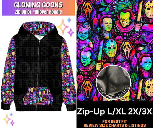 Glowing Goons Zip-Up Hoodie