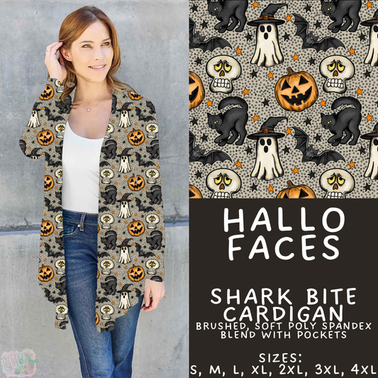 Batch #556 - Halloween 3 - Closes 7/15 - ETA mid Sept - Hallo Faces Cardigan