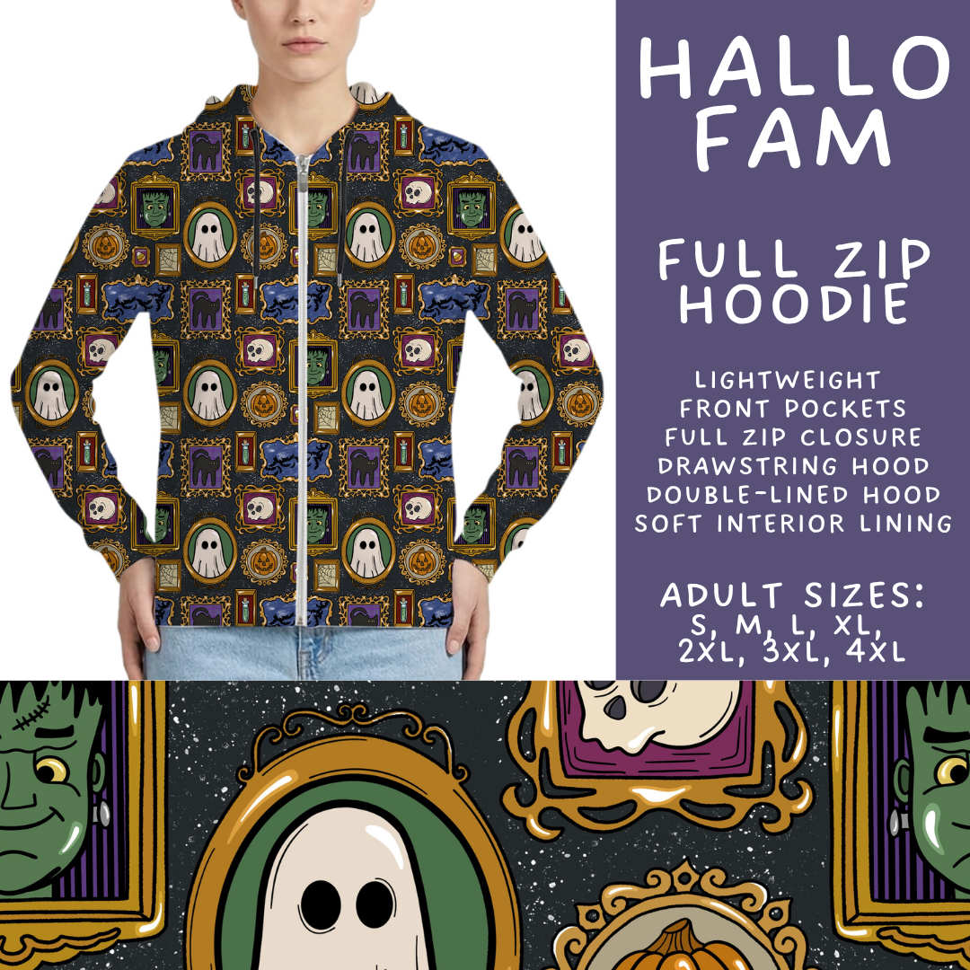 Batch #566 - Halloween 5 - Closes 8/7 - ETA early October - Hallo Fam Full Zip Hoodie