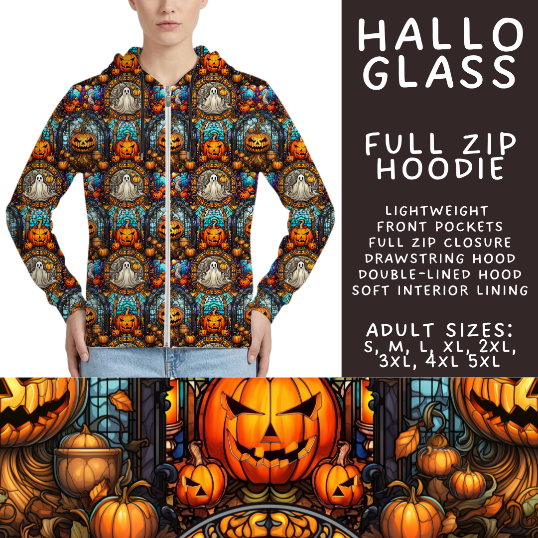 Batch #560 - Halloween 4 - Closes 7/26 - ETA late Sept - Hallo Glass Full Zip Hoodie
