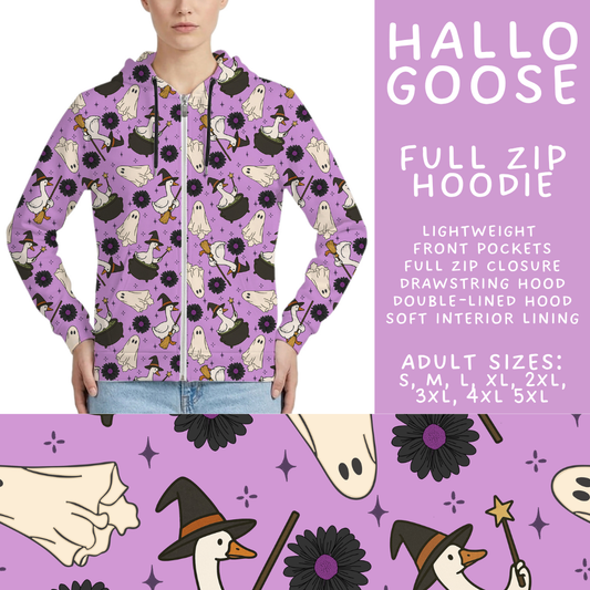 Batch #560 - Halloween 4 - Closes 7/26 - ETA late Sept - Hallo Goose Full Zip Hoodie