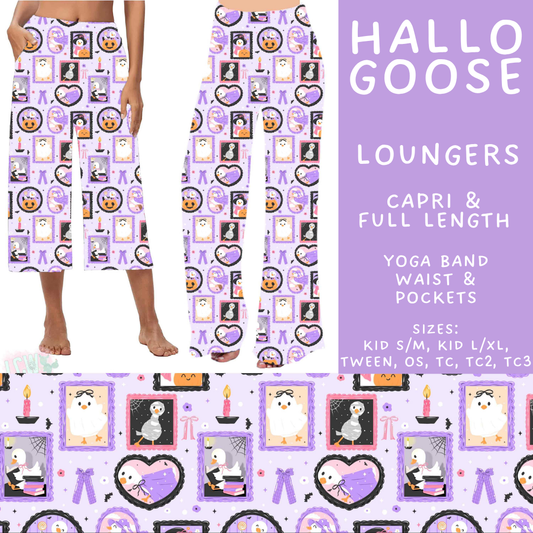 Batch #566 - Halloween 5 - Closes 8/7 - ETA early October - Hallo Goose Capri and Full Length Loungers
