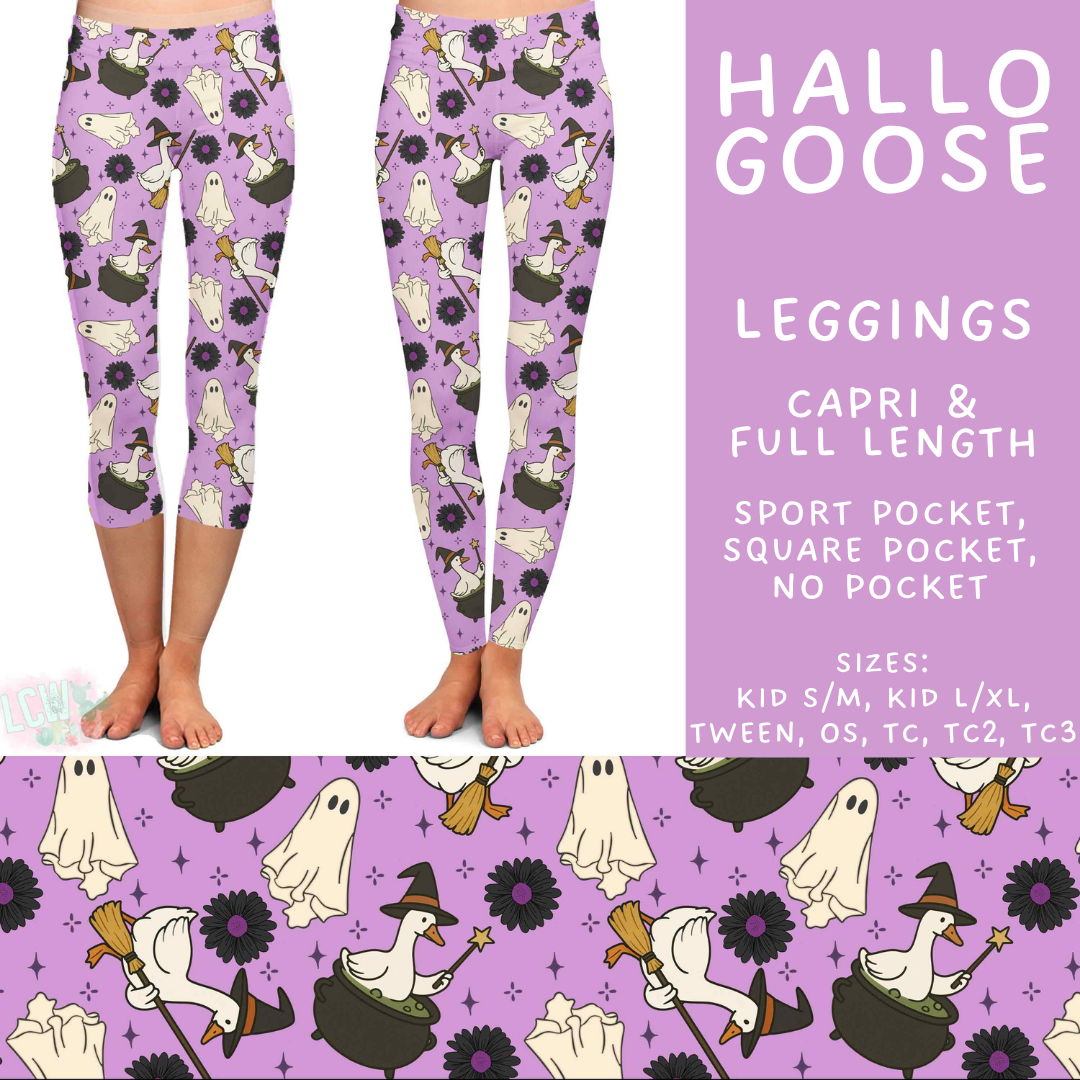 Batch #560 - Halloween 4 - Closes 7/26 - ETA late Sept - Hallo Goose Full and Capri Length Leggings