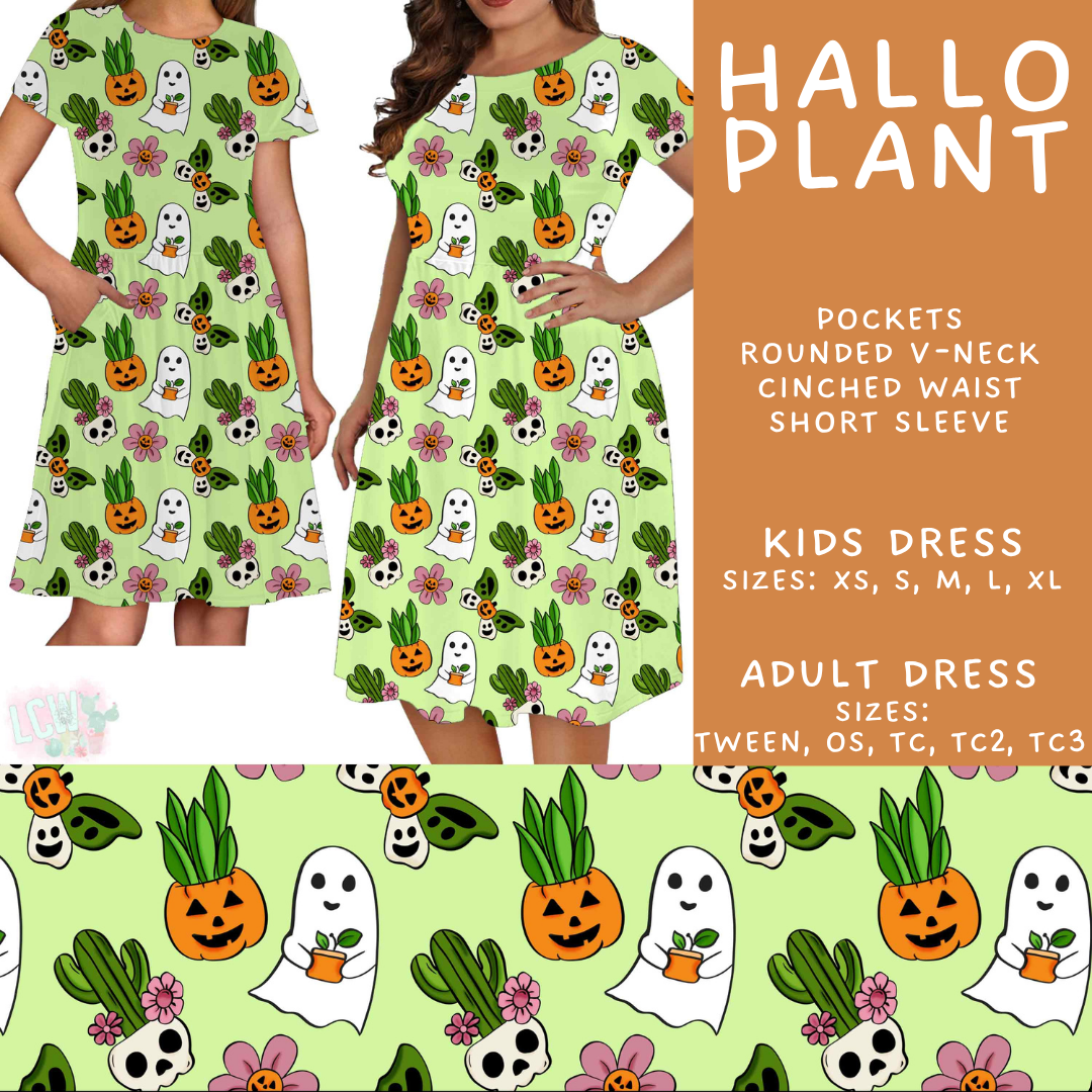 Batch #562 - Fun Run 25 - Closes 7/29 - ETA late Sept - Hallo Plant Adult & Kids Dresses