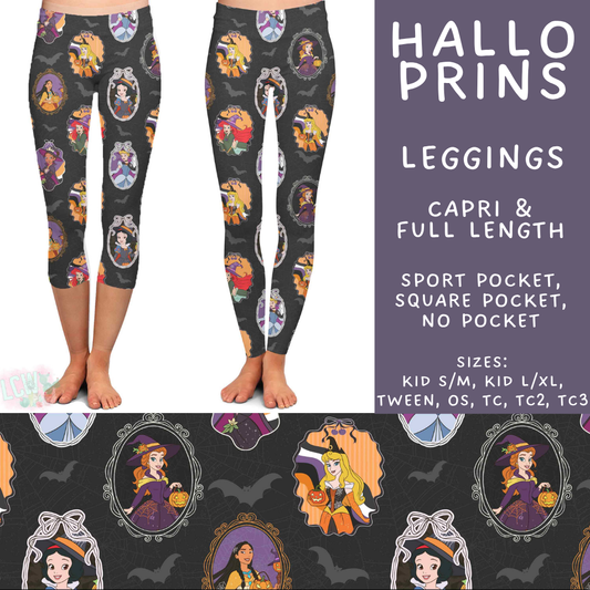 Batch #567 - Magical Character Halloween - Closes 8/10 - ETA early Oct - Hallo Prins Full and Capri Length Leggings