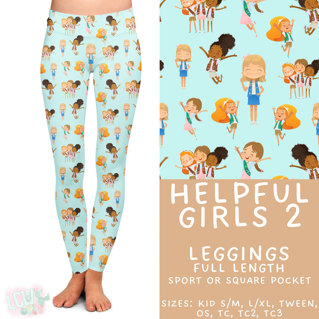 Batch #610 - Cookie Dealer 3 - Closes 11/9 - ETA early Jan - Helpful Girls 2 Full Length Leggings