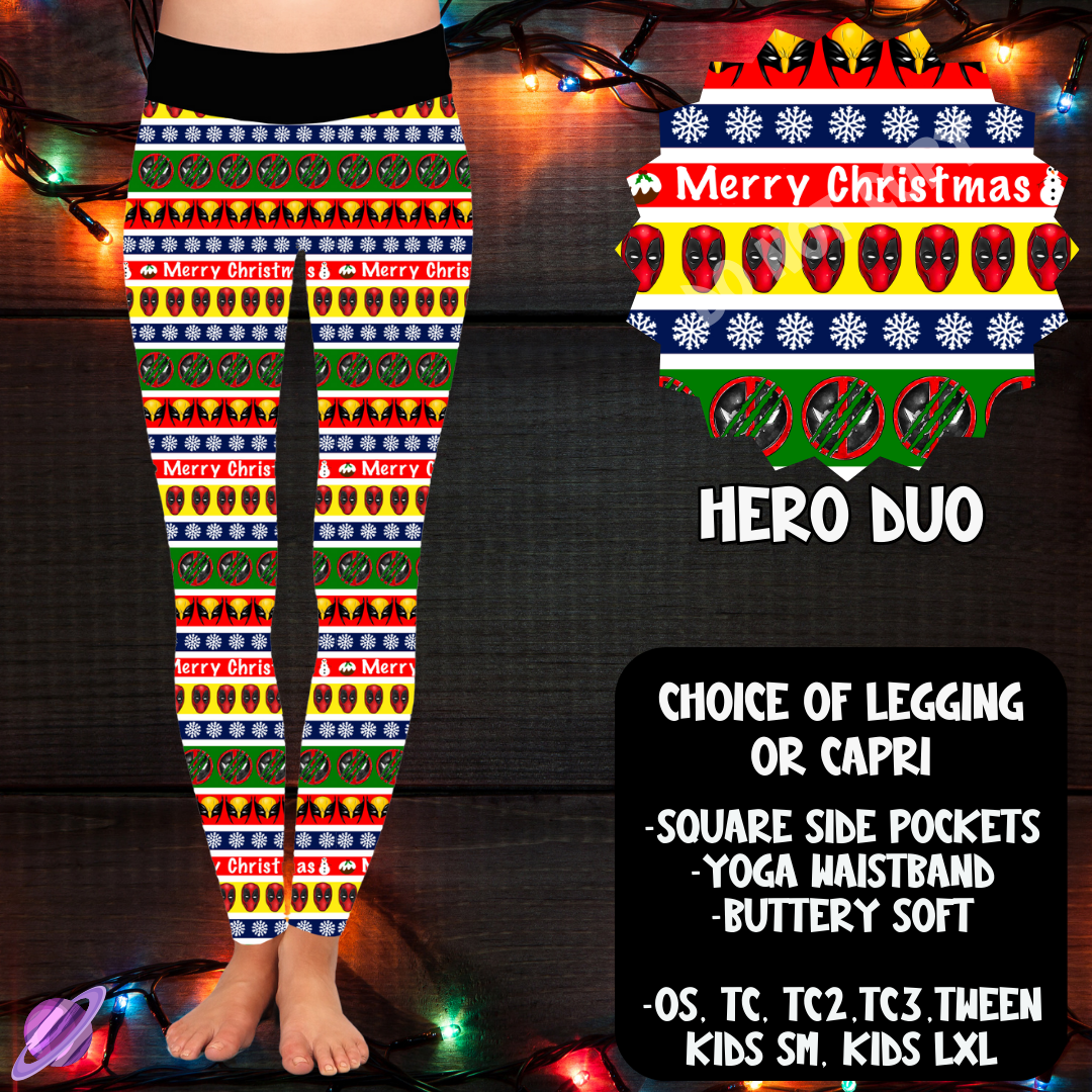 HERO DUO - LEGGING/CAPRI XMAS SWEATER RUN CLOSING 10/30