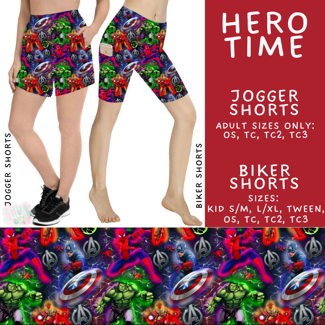 Batch #534 - April Request Run - Closes 5/25 - ETA late July - Hero Time Biker & Jogger Shorts
