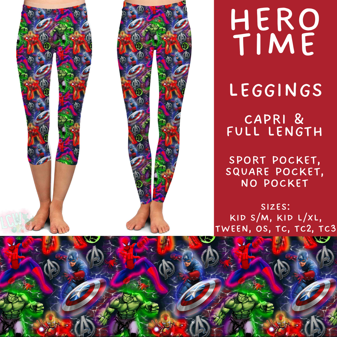 Batch #534 - April Request Run - Closes 5/25 - ETA late July - Hero Time Full and Capri Length Leggings